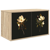 vidaXL Väggmonterad TV-skåp BREMEN 69 x 33 x 40 cm Sonoma-ek