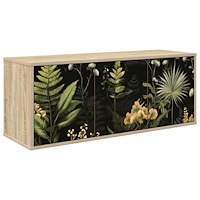 vidaXL Väggmonterad TV-skåp RHENEN 102 x 33 x 40 cm Sonoma-ek