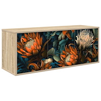 vidaXL Väggmonterad TV-skåp LOCHEM 102 x 33 x 40 cm Sonoma-ek