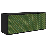 vidaXL Väggmonterad TV-skåp GELEEN 102 x 33 x 40 cm Svart ek