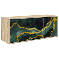 vidaXL Väggmonterad TV-skåp WIJHE 102 x 33 x 40 cm Sonoma-ek