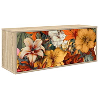 vidaXL Väggmonterad TV-skåp GENNEP 102 x 33 x 40 cm Sonoma-ek