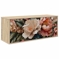 vidaXL Väggmonterad TV-skåp BORNE 102 x 33 x 40 cm Sonoma-ek