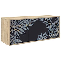 vidaXL Väggmonterad TV-skåp DOKKUM 102 x 33 x 40 cm Sonoma-ek