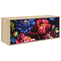 vidaXL Väggmonterad TV-skåp KIEL 102 x 33 x 40 cm Sonoma-ek