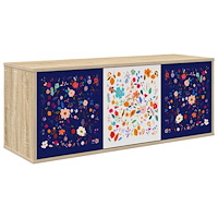 vidaXL Väggmonterad TV-skåp MAINZ 102 x 33 x 40 cm Sonoma-ek