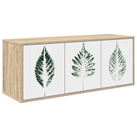 vidaXL Väggmonterad TV-skåp HANAU 102 x 33 x 40 cm Sonoma-ek
