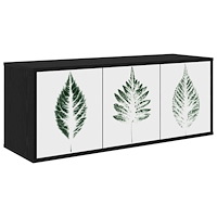 vidaXL Väggmonterad TV-skåp HANAU 102 x 33 x 40 cm Svart ek