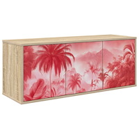 vidaXL Väggmonterad TV-skåp AACHEN 102 x 33 x 40 cm Sonoma-ek