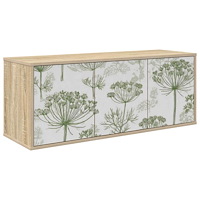 vidaXL Väggmonterad TV-skåp GOTHA 102 x 33 x 40 cm Sonoma-ek