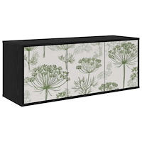 vidaXL Väggmonterad TV-skåp GOTHA 102 x 33 x 40 cm Svart ek
