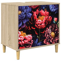 vidaXL Badrumsskåp KIEL Sonoma-ek 60 x 40 x 60 cm Konstruerat trä
