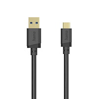 Hama Cable USB-C - USB-A USB 3.2 5 Gbit/s 1.5m Black