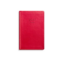Burde Kalender Prestige 2027 konstläder röd