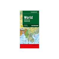 Freytag-Berndt World Map, Political - Physical, English, folded Map