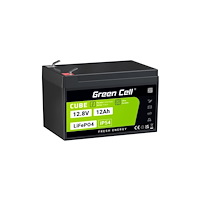 GREENCELL Green Cell LFPGC12V12AH, Litiumjärnfosfat (LiFePo4), 12,8 V,...