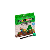 Puckator Minecraft 8-Pack Penna med Smal Spets med Silikontopper