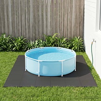 vidaXL Pool grundmatta 40 st Svart 14,4 m² EVA-skum