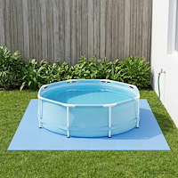 vidaXL Pool grundmatta 40 st Blå 14,4 m² EVA-skum