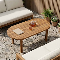 vidaXL Bordsskiva 90 x 45 x 3,5 cm Oval Massivt teakträ Naturlig