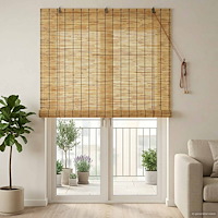 vidaXL Rullgardin Naturlig 140 x 220 cm Vass