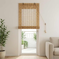 vidaXL Rullgardin Brun 60 x 220 cm Vass