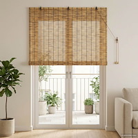 vidaXL Rullgardin Brun 140 x 220 cm Vass