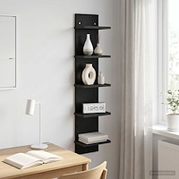 vidaXL Vägg hylla Svart ek 22 x 15 x 100 cm Konstruerat trä