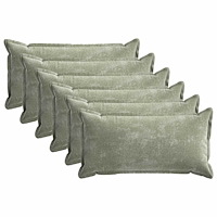 vidaXL Kuddöverdrag 6 st HOUTEN Grön 40 x 70 cm Chenilletyg