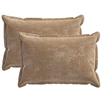 vidaXL Kuddöverdrag 2 st HOUTEN Brun 50 x 70 cm Chenilletyg