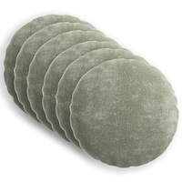 vidaXL Kuddöverdrag 6 st HEERLEN Grön Ø 50 cm Chenilletyg