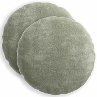 vidaXL Kuddöverdrag 2 st HEERLEN Grön Ø 60 cm Chenilletyg