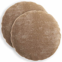 vidaXL Kuddöverdrag 2 st HEERLEN Brun Ø 60 cm Chenilletyg