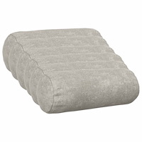 vidaXL Kuddöverdrag 6 st HEERLEN Ljusgrå Ø 15 x 40 cm Chenilletyg
