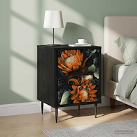 vidaXL Nattduksbord LOCHEM 2 st Svart ek 36 x 33 x 51 cm