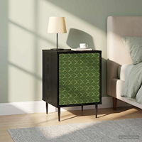 vidaXL Nattduksbord GELEEN 2 st Svart ek 36 x 33 x 51 cm