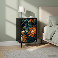 vidaXL Nattduksbord LOCHEM 2 st Svart ek 36 x 33 x 61 cm