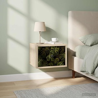 vidaXL Väggmonterad sänggavel ELBURG 2 st Sonoma-ek 36 x 33 x 25 cm
