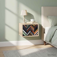 vidaXL Väggmonterad sänggavel OMMEN 2 st Sonoma-ek 36 x 33 x 25 cm