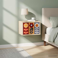 vidaXL Väggmonterad sänggavel ESSEN Sonoma-ek 36 x 33 x 25 cm