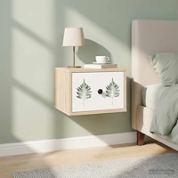 vidaXL Väggmonterad sänggavel HANAU 2 st Sonoma-ek 36 x 33 x 25 cm