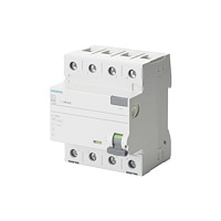 Siemens SIEMENS Felströmsbrytare typ A 40A 3-polig + noll 300mA utlö...