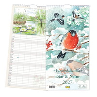 Hjelm förlag Familjekalender 2027 - Djur & Natur