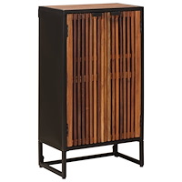 vidaXL Skåp 53 x 30 x 95 cm Massivt mangoträ och konstruerat trä
