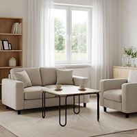 vidaXL Kaffeebord Artisan-ek 59 x 59 x 45 cm Konstruerat trä