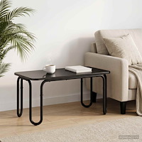 vidaXL Kaffeebord Svart 79,5 x 40 x 36 cm Konstruerat trä