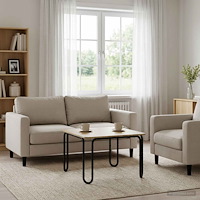 vidaXL Kaffeebord Sonoma-ek 100 x 100 x 45 cm Konstruerat trä