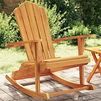 vidaXL Gungstol adirondack massiv teak