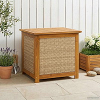 vidaXL Trädgårdsförvaringslåda 185 L Massivt Akaciaträ 60 x 50 x 56 cm