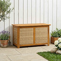 vidaXL Trädgårdsförvaringslåda 185 L Massivt Akaciaträ 90 x 50 x 56 cm